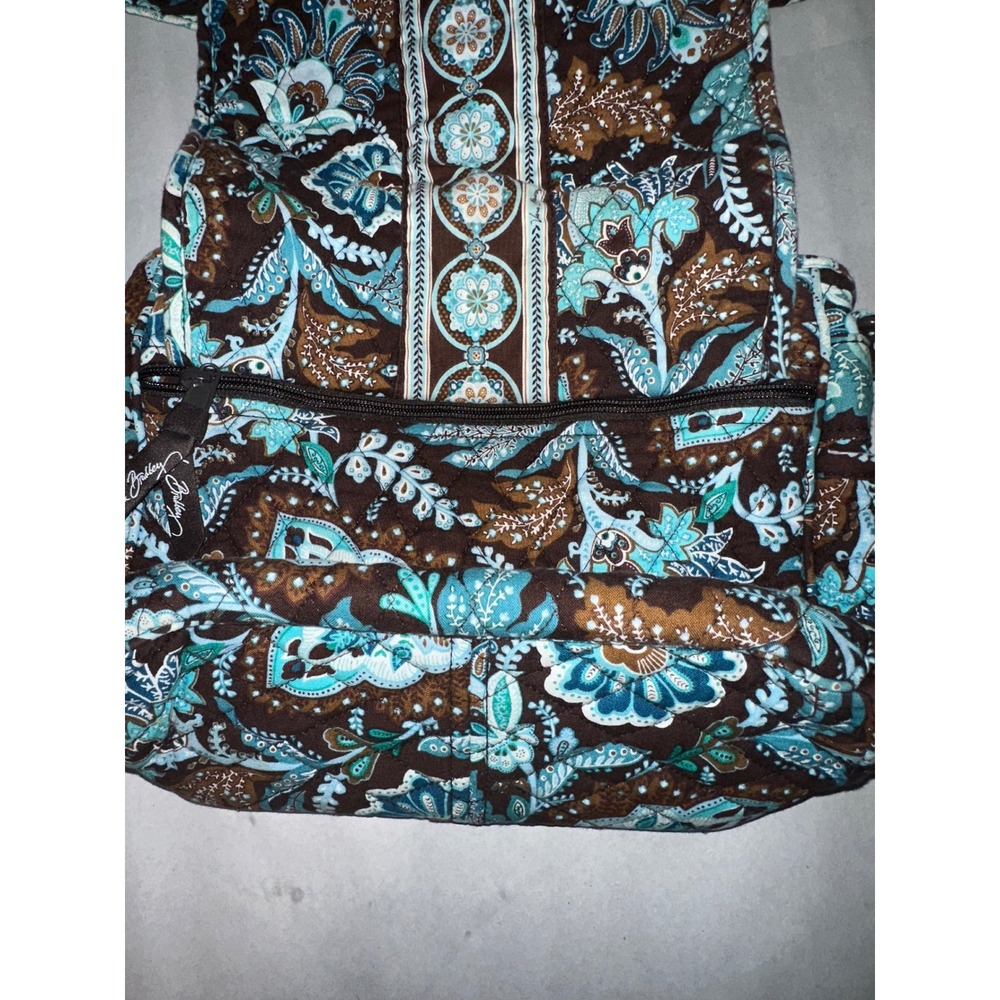 Vera Bradley Java Blue Hipster Crossbody Bag Quilted Floral Paisley Messenger - Picture 6 of 6